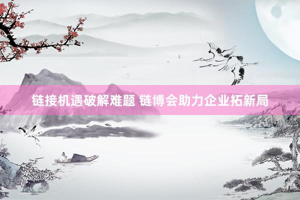 链接机遇破解难题 链博会助力企业拓新局