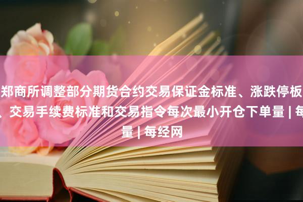 郑商所调整部分期货合约交易保证金标准、涨跌停板幅度、交易手续费标准和交易指令每次最小开仓下单量 | 每经网