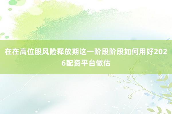 在在高位股风险释放期这一阶段阶段如何用好2026配资平台做估